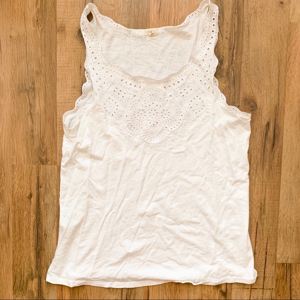 JCrew White tank